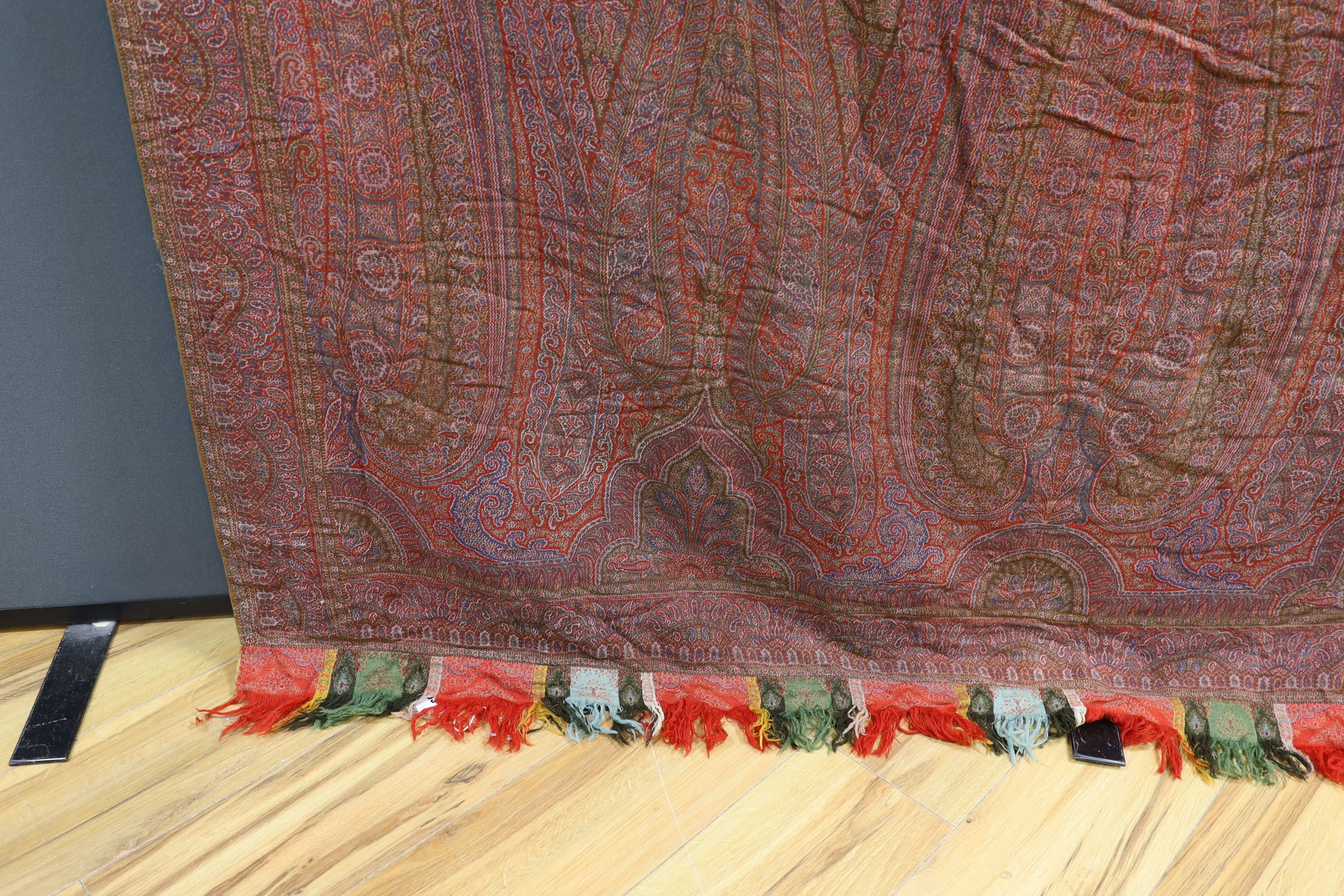 A 19th century wool woven Paisley shawl